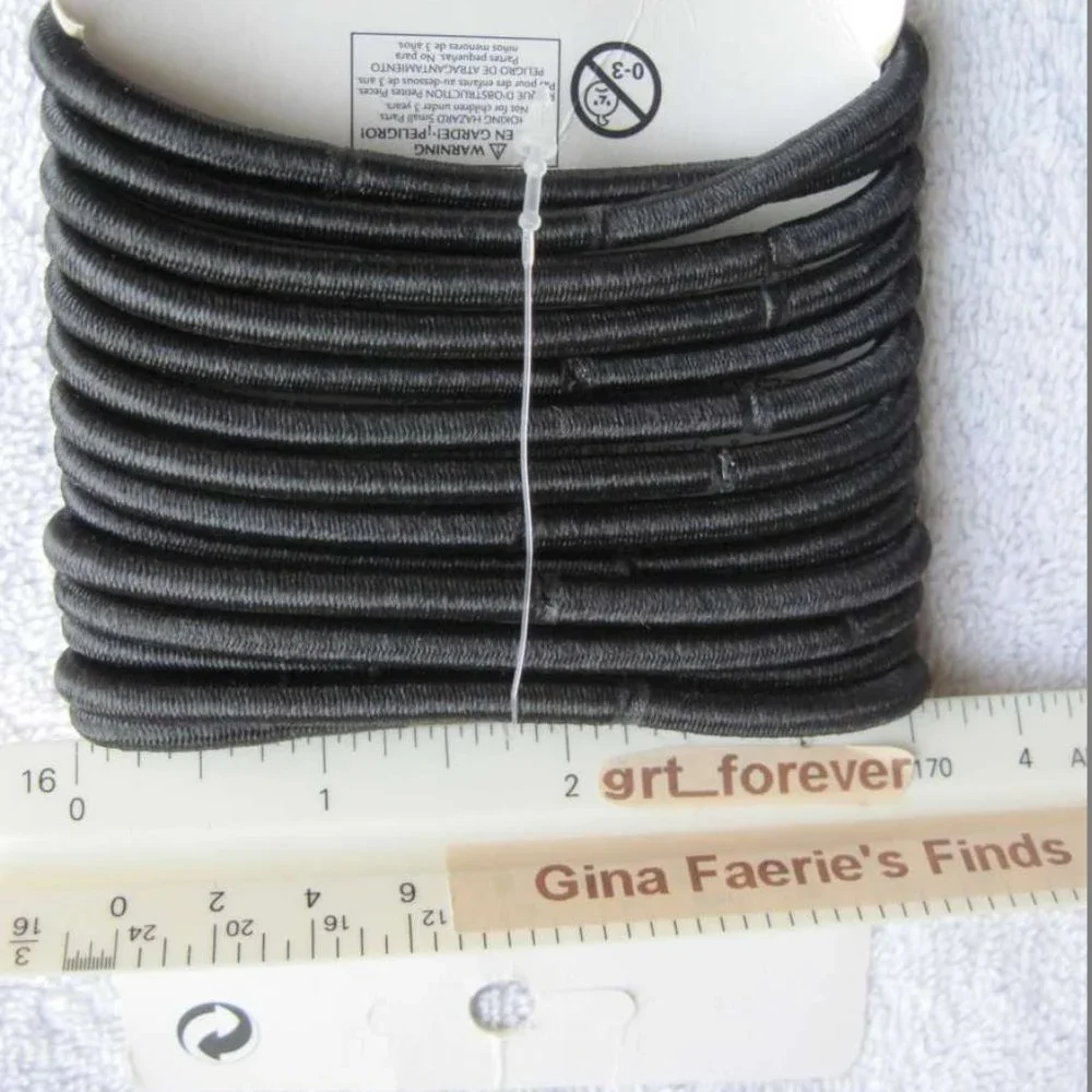 14 Goody Big Thick Fix Ouchless No Metal Hair Band Elastic Ponytailers Java Bean